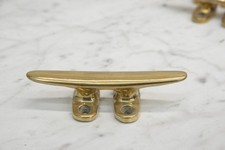 4" Bronze Brass Polished Cleat 4 hole Merriman Style