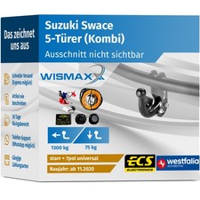 ANHÄNGERKUPPLUNG für Suzuki Swace ab 20 starr WESTFALIA +7pol E-Satz ABE