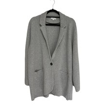 J. Crew Women s Cecile Relaxed Sweater-Blazer in Gray - Size 2X