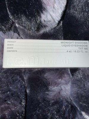 REM BEAUTY Midnight Shadows Liquid Eyeshadow TXT ME. 13oz NEW!
