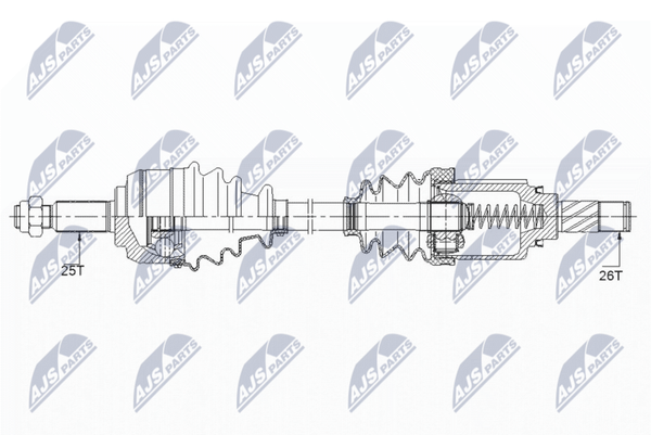 NTY Antriebswelle NPW-RE-148 FüR Renault-image
