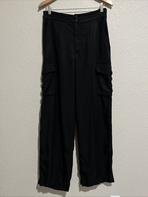 NEW Banana Republic Athleisure Wide Leg Pants Lounge Minimalist Luxury Lyocell 8