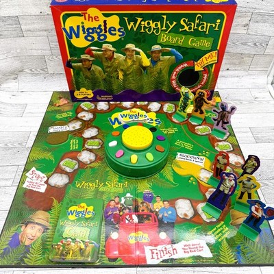 Vintage The Wiggles Wiggly Safari Board Game 100% Complete & Working, see video