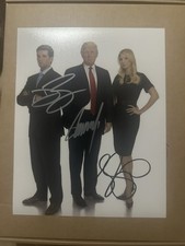 President Donald Trump, Donald Trump Jr., and Ivanka Trump Autographed photo COA