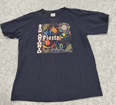 2000 San Antonio Fiesta Vintage T-Shirt Y2K Anvil Size Large