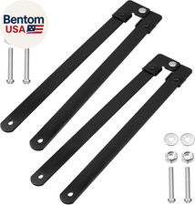 Kit de repuesto de bisagra de escalera plegable de 2 piezas varilla de amarre de escalera de espiga negra