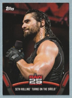 2018 Topps WWE Then Now Forever 25 Years of RAW #RAW41 Seth Rollins Turns
