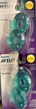 2 Pack Philips Avent Soothie Pacifiers 0-3 Months Blue Made In USA New Total 4