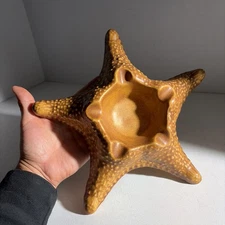 Vintage Large Ceramic Starfish Ashtray Trinket Bowl Nautical Sea Life Decor