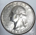 1964-D Washington Silver Quarter Dollar Coin 25C COMBINED SHIPPING  CC