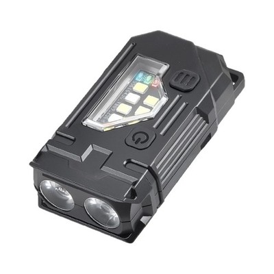 Multifuntional Lighting with Keychain ABS Texture for Outdoor Camping Adventure