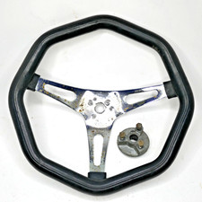 Grant Octagon Steering Wheel 14 Black 3-spoke 10335 Lowrider Jdm Hi-lux Chevy