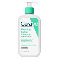 CeraVe Foaming Facial Cleanser, Face Wash for Normal to Oily Skin, 12 fl oz