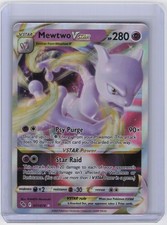 pokemon go mewtwo vstar card Rainbow proof acrylic case and featuring a striking image of the captivating character Pokemon - Mewtwo VSTAR -