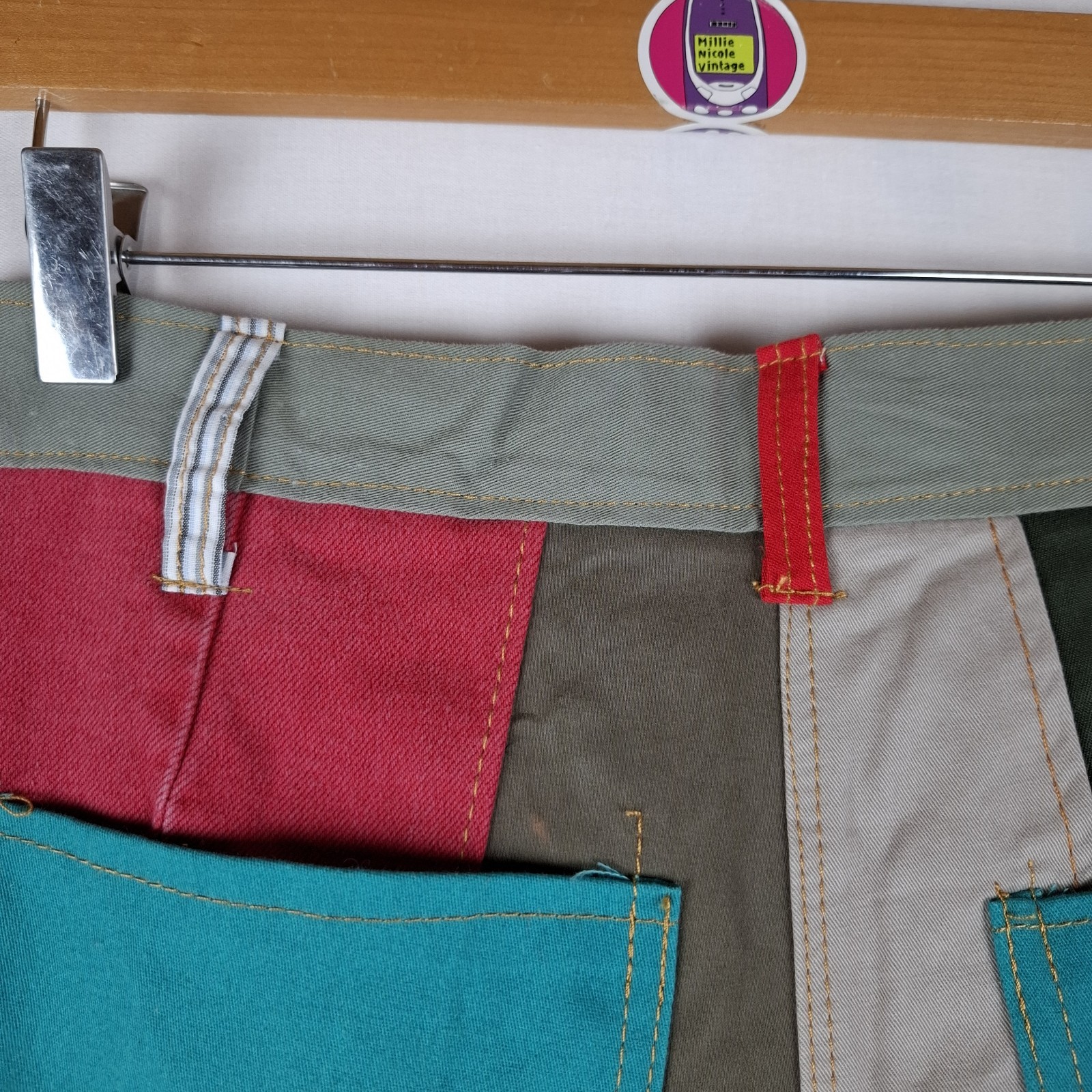 Upcycled Patchwork Wide Leg Trousers Zero Waste F… - image 12