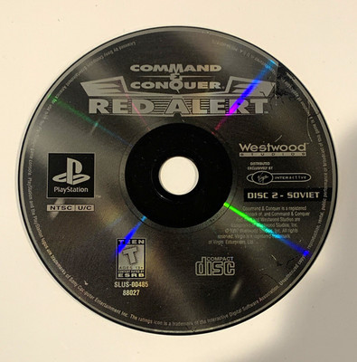 Virgin Interactive Command & Conquer: Red Alert Sony PlayStation 1 Disc 2 Soviet