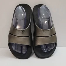 Oofos OOmega OOahh Luxe Women Sz 10 Men Sz 8 Recovery Slip On Slide Sandal Latte