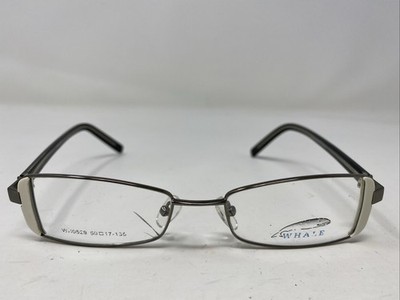Whale Eyewear WH0529 C1 50-17-135 Gunmetal/White Full Rim Eyeglasses Frame 8566