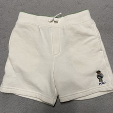 Polo Ralph Lauren Boys Shorts 7 Polo Bear Embroidery Sweat Drawstring Preppy