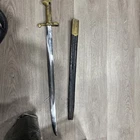 Civil War US 1862 Zouave Remington Rifle Bayonet w/Leather Scabbard - Very NICE