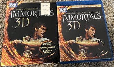 Immortals Blu-Ray 3D + Blu-Ray - Pre-Owned - With Slipcover - Henry Cavill