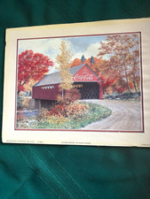 Coca-Cola Covered Bridge Soda Print by Robert Doares 1996 Multicolor