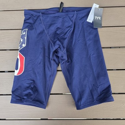 TYR Durafast Elite Men's USA Large LOGO Jammer SZ 30 New | eBay