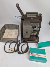 Vintage G. B. Bell & Howell Moviemaster Model 635 8mm Film Projector with bulbs