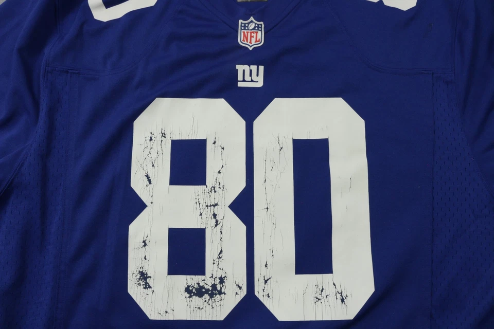 Camiseta de los New York Giants para hombre 2XL NFL fútbol americano Victor Cruz #80 Nike camiseta de jugador Foto 3 de 4