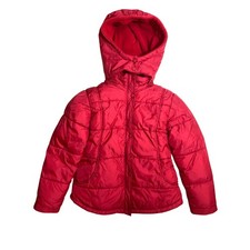 Zara Children Red Hooded Outerwear Puffer Ski Winter Snow Jacket Coat