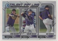 2021 Bowman Talent Pipeline Ben Bowden Ryan Rolison Colton Welker #TP-COL 0o6v