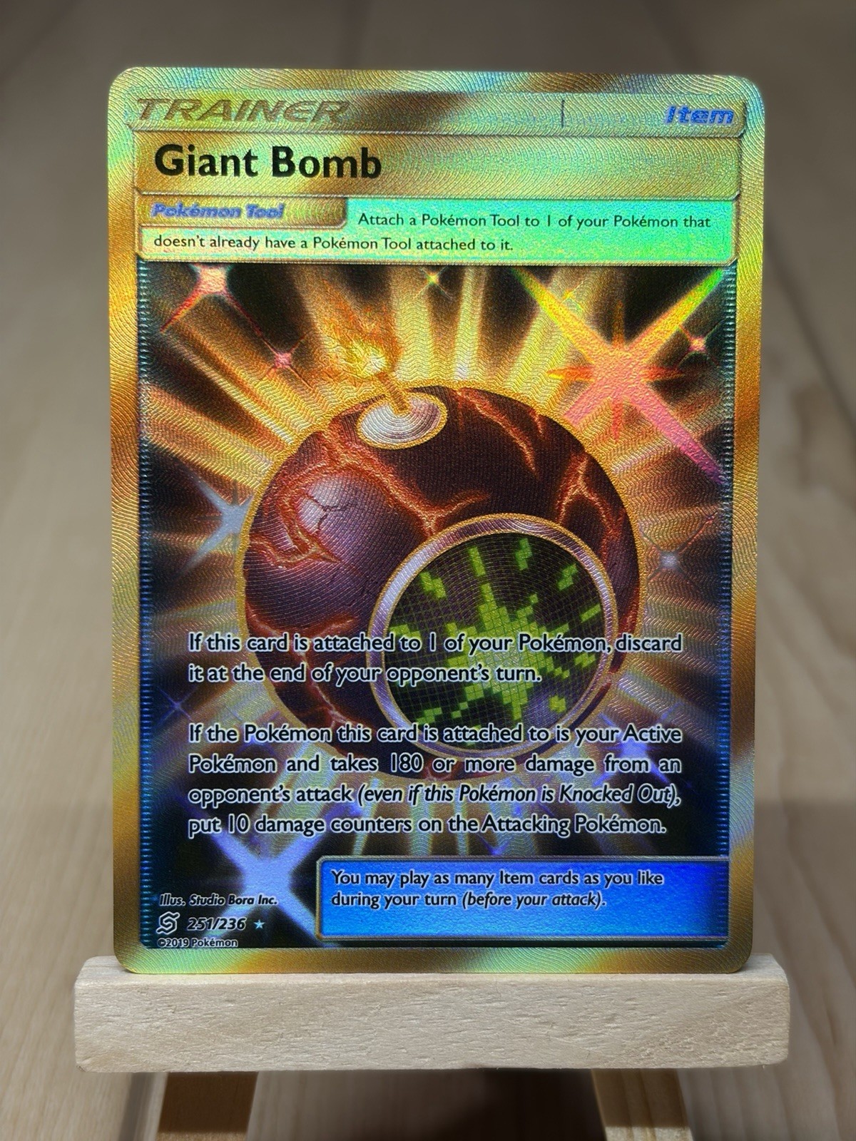 Giant Bomb - 251/236 - Secret Rare - Unified Minds - Pokemon Card - NM/M