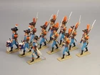 LEAD LUCOTTE EMPIRE REF INFANTRY FOREIGN REGIMENT - 11 PIECES