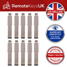10 x SIP22 Fiat KEYDIY XHORSE VVDI Remote Flip Key Blades
