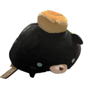 Sasurai No Tabineco Mikemura Black Cat W/ Pancake Round 1 Large 14” Plush