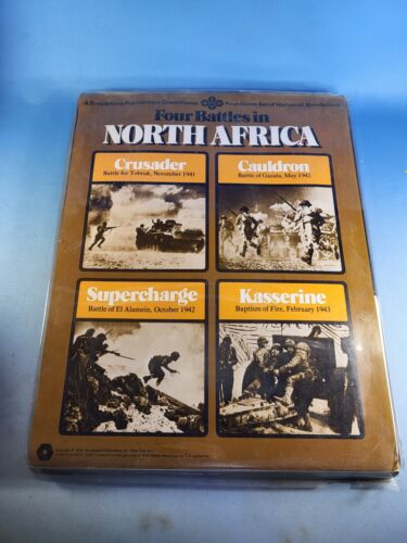 North Africa Crusade Cauldron Supercharge war game  SPI flatpack punched  - Picture 1 of 8
