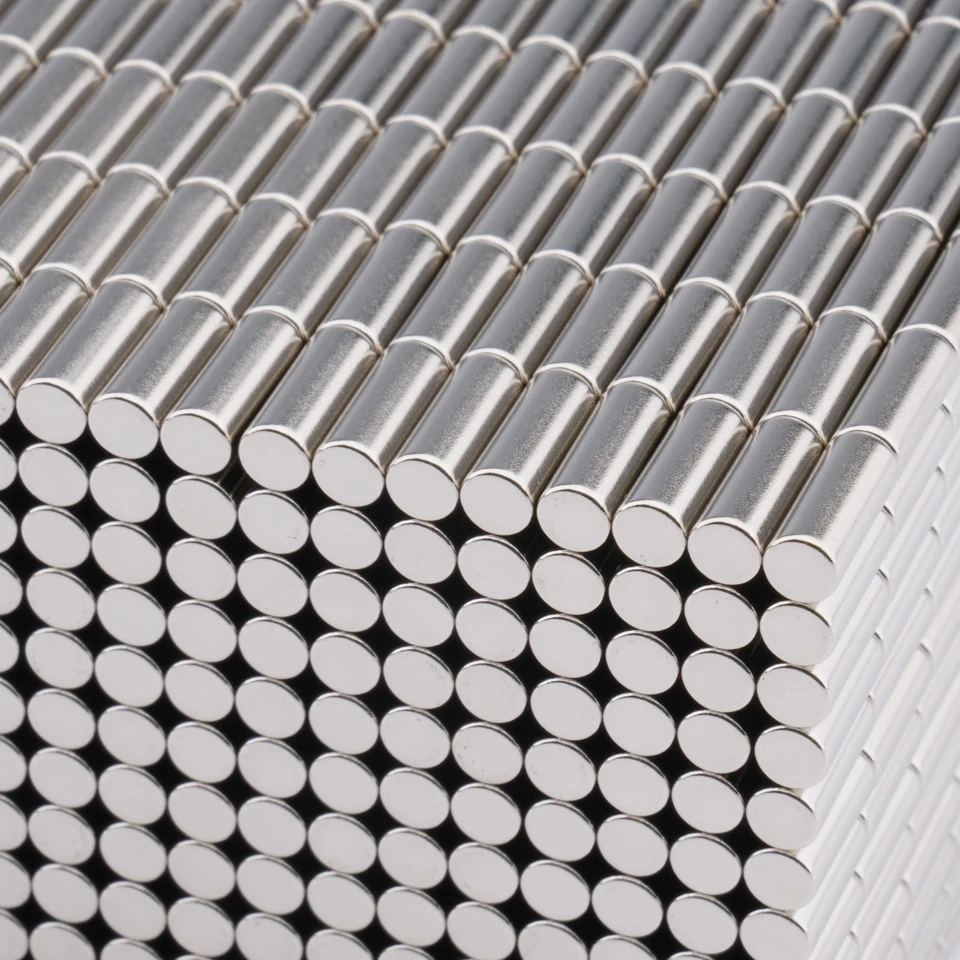 100 NEODYM STAB MAGNETE D4x10 mm N35 SCHEIBEN 800 G MODELLBAU BASTELN RUND - Bild 3 von 3