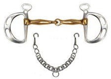 English Saddle Horse Kimberwick Bit with 5 Co...