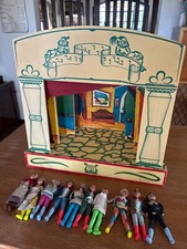 Teatrino con 10 marionette -costumi Carnevale made in Italy’50- d-Bellis