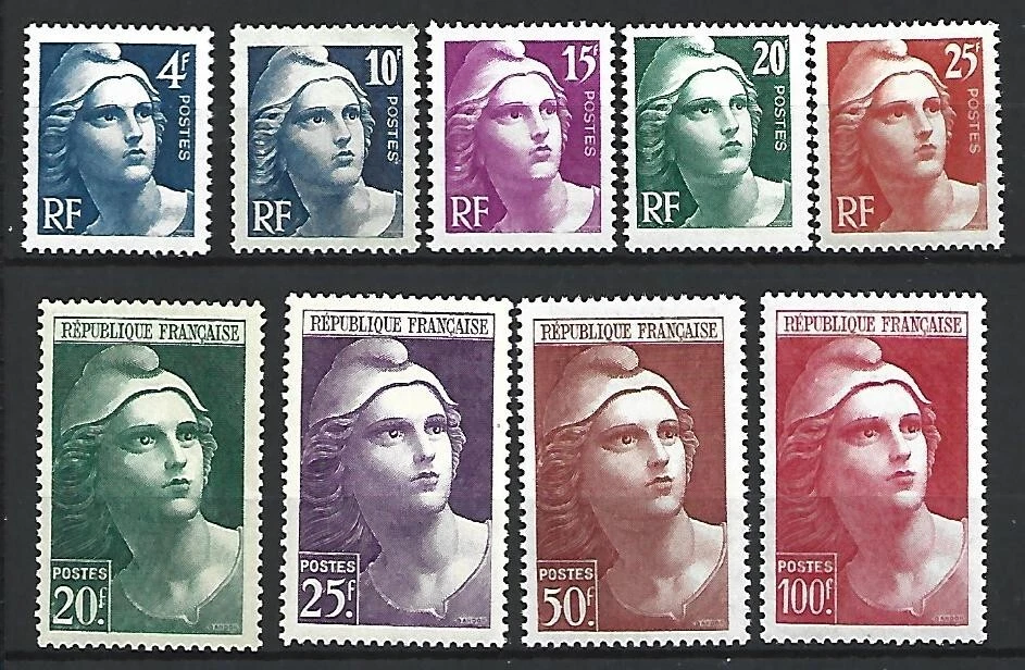 timbre de france en neuf ** coté 45€ n725/733 - Photo 1/1