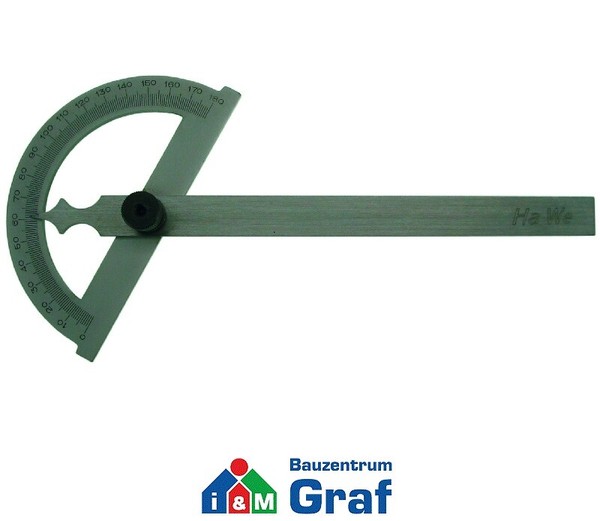 Hawe Gradmesser Gradbogen Winkelmesser, Gradbogen-Ø120Mm, 150 Mm LäNge /#857584-image