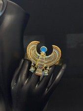Pharaonic Horus Bracelet winged sun disk Gemstones Bracelet Bennu falcon bird