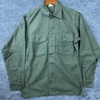 Vintage Military Utility Shirt Men’s Medium Sateen OG 107 Vietnam