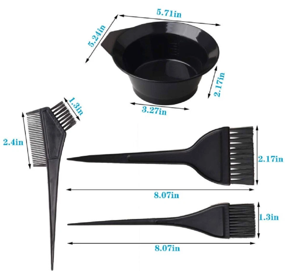 22-Piece Professional Hair Coloring Kit –Dye Brush, Comb, Bowl & Salon Tint Tool - Image 2 of 4