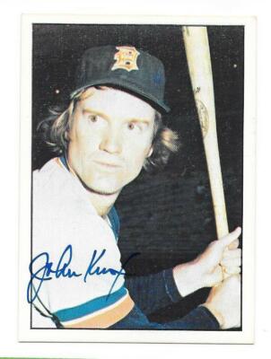 JOHN KNOX 1976 SSPC AUTOGRAPHED SIGNED # 361 DETROIT TIGERS