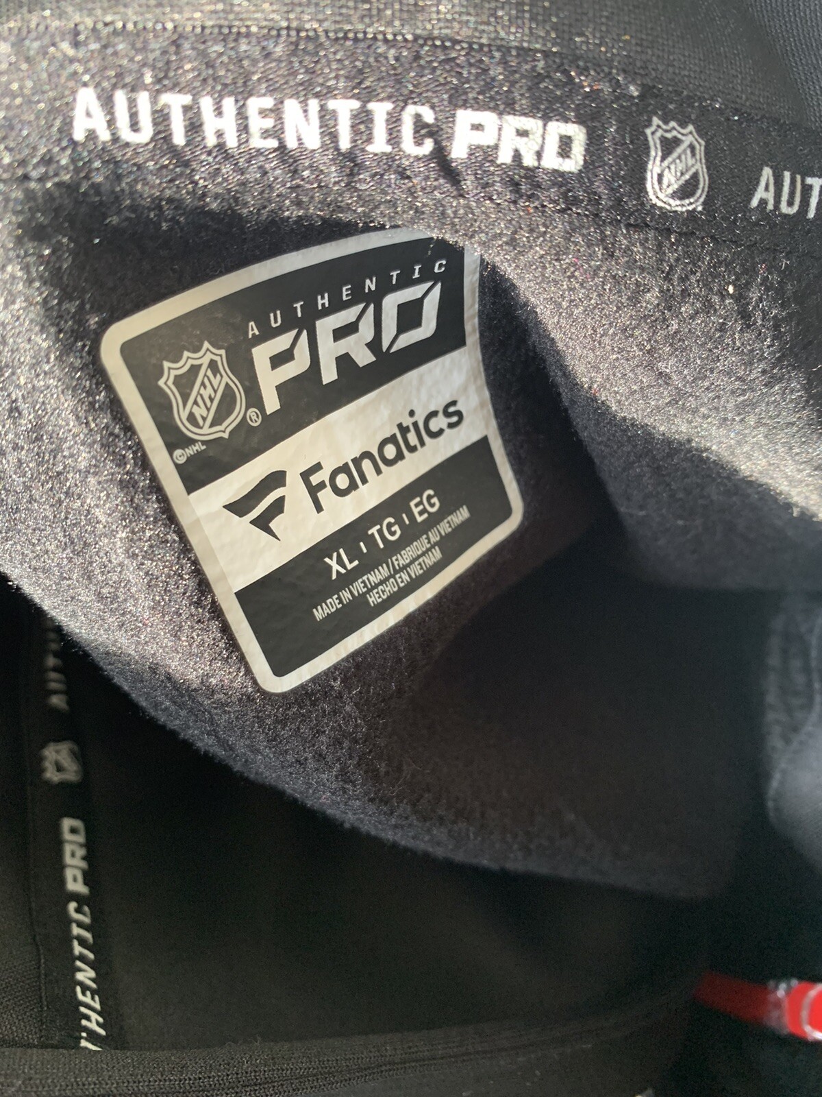 Fanatics NHL Authentic Pro Ottawa Senators Black Full Zip Jacket Size