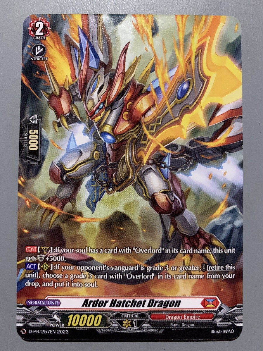 CARDFIGHT VANGUARD ARDOR HATCHET DRAGON (DRAGON EMPIRE) D-PR/257EN