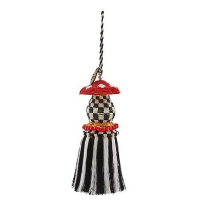 Brand New Mackenzie Childs Toadstool Beaded Tassel