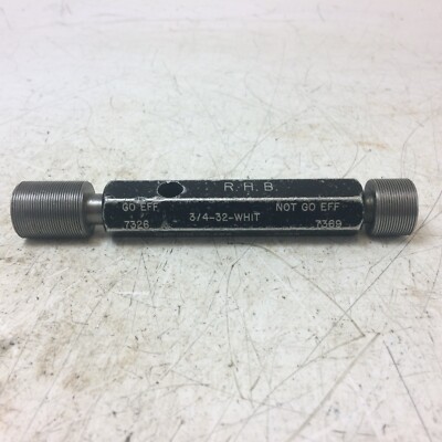 Go / No Go 3/4'' x 32 - WEISS - Go/No Go Stecker Gewindelehre (gebraucht)