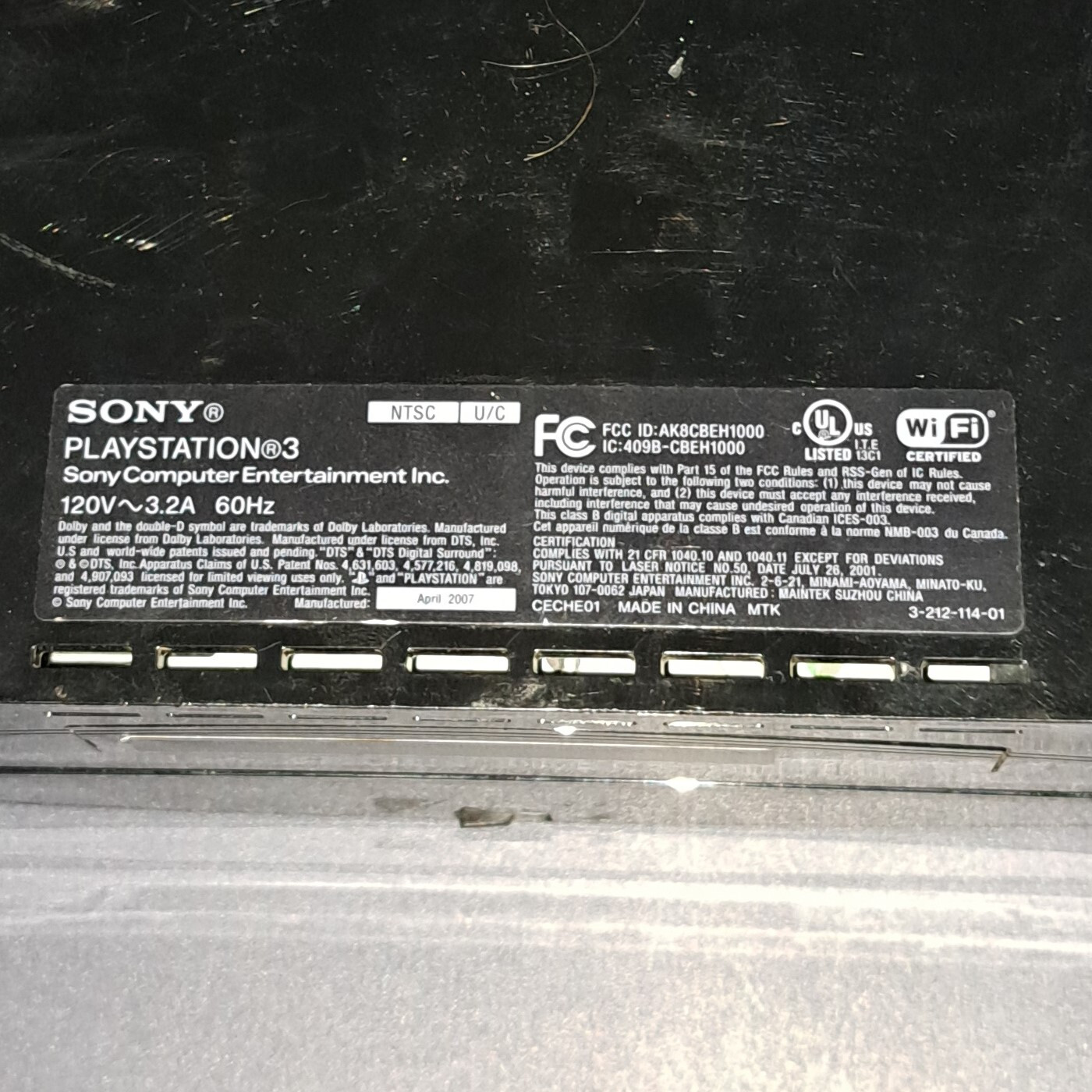 Sony PlayStation 3 PS3 Console 80GB CECHE01 Bundle w/ Box *Backwards